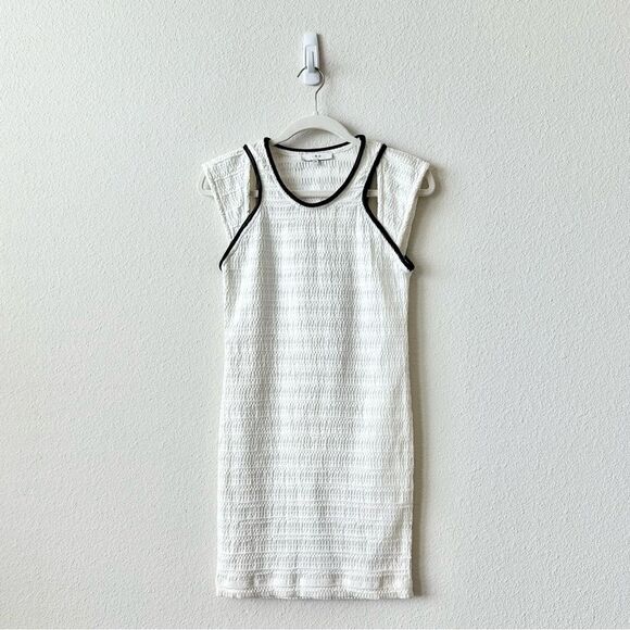 IRO Easton Mini Dress in White Size 38 (6 US) - Picture 3 of 9